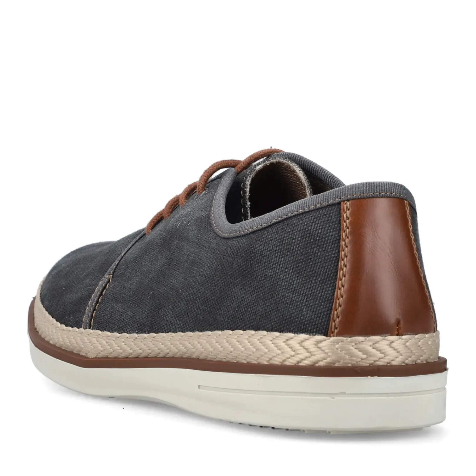 New Rieker Meskie Sznurowane Buty W Kolorze Ciemnoszarym