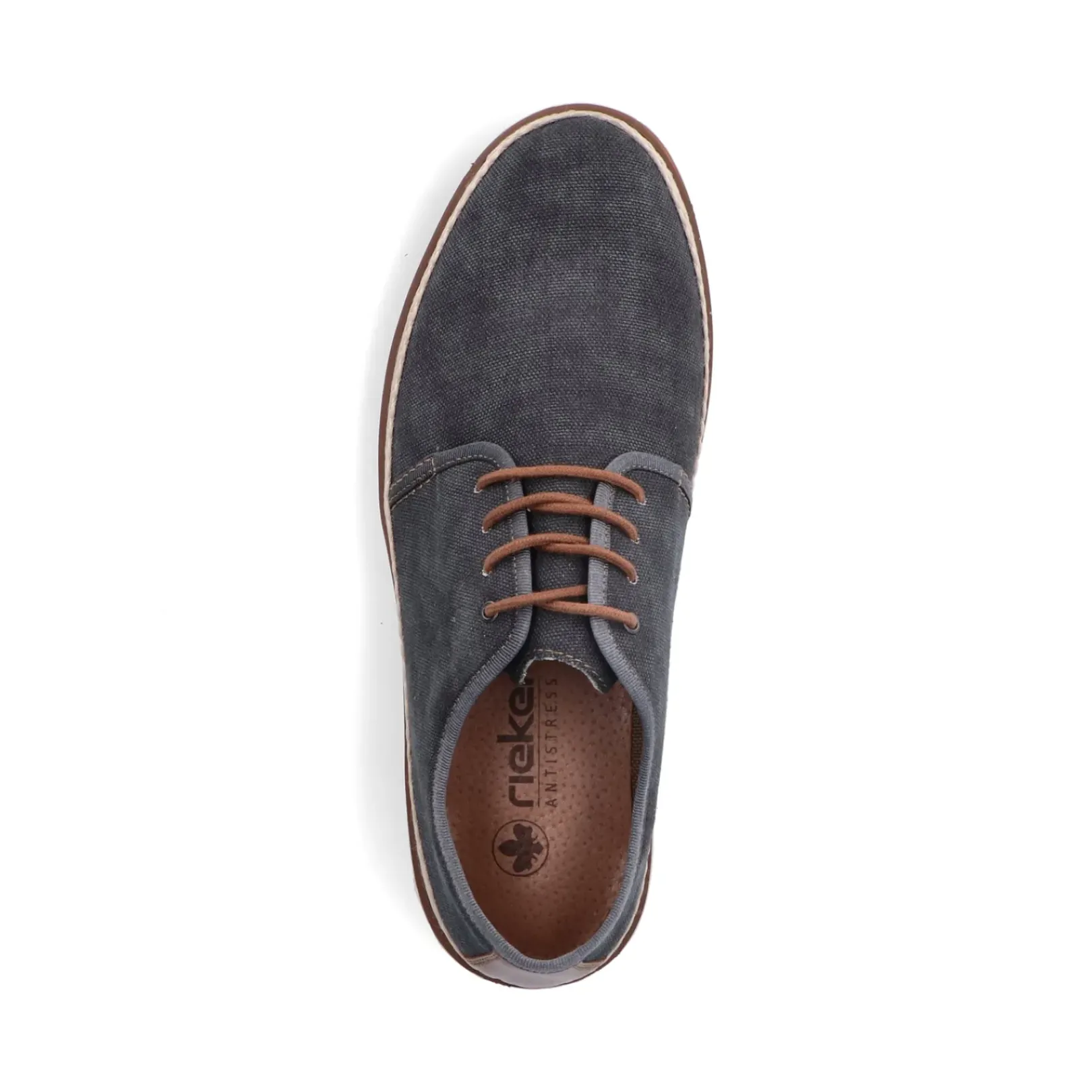 New Rieker Meskie Sznurowane Buty W Kolorze Ciemnoszarym