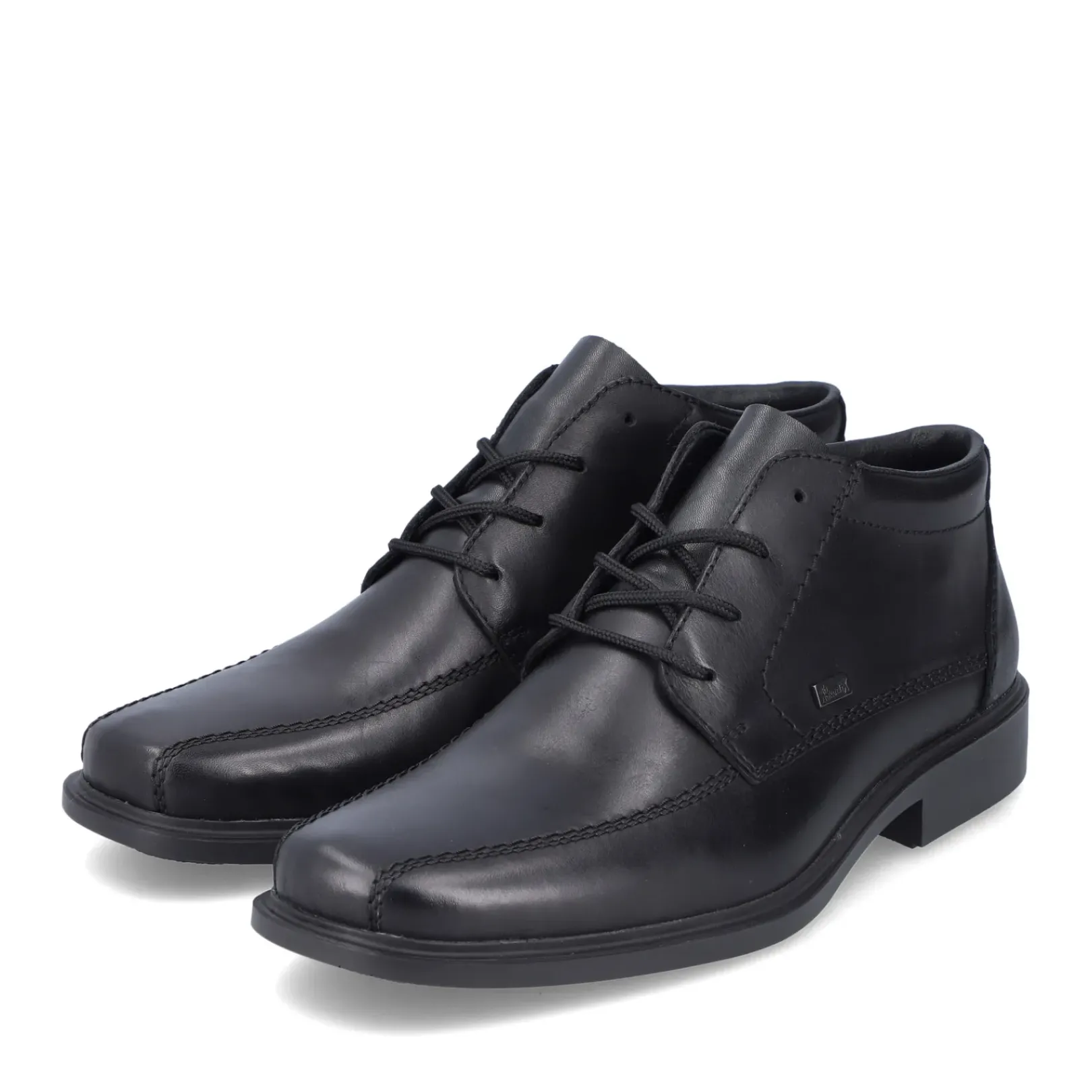 Fashion Rieker Meskie Sznurowane Buty W Kolorze Czarnym, Blyszczacym