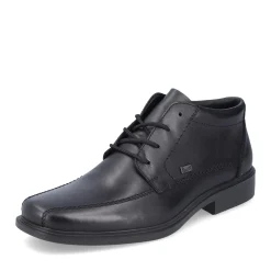 Fashion Rieker Meskie Sznurowane Buty W Kolorze Czarnym, Blyszczacym
