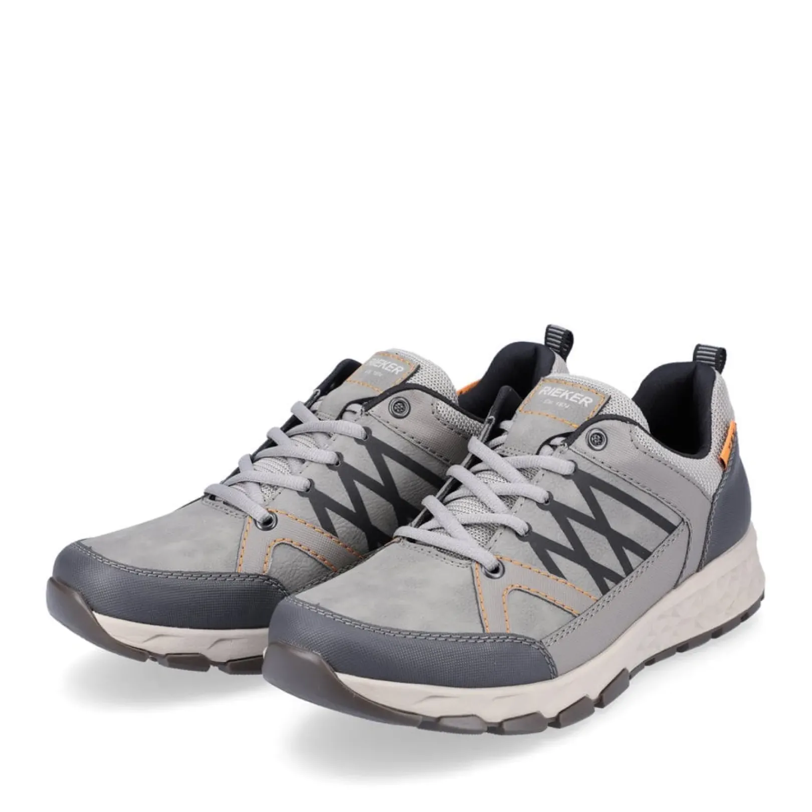 Best Rieker Meskie Sznurowane Buty W Kolorze Ksiezycowej Szarosci