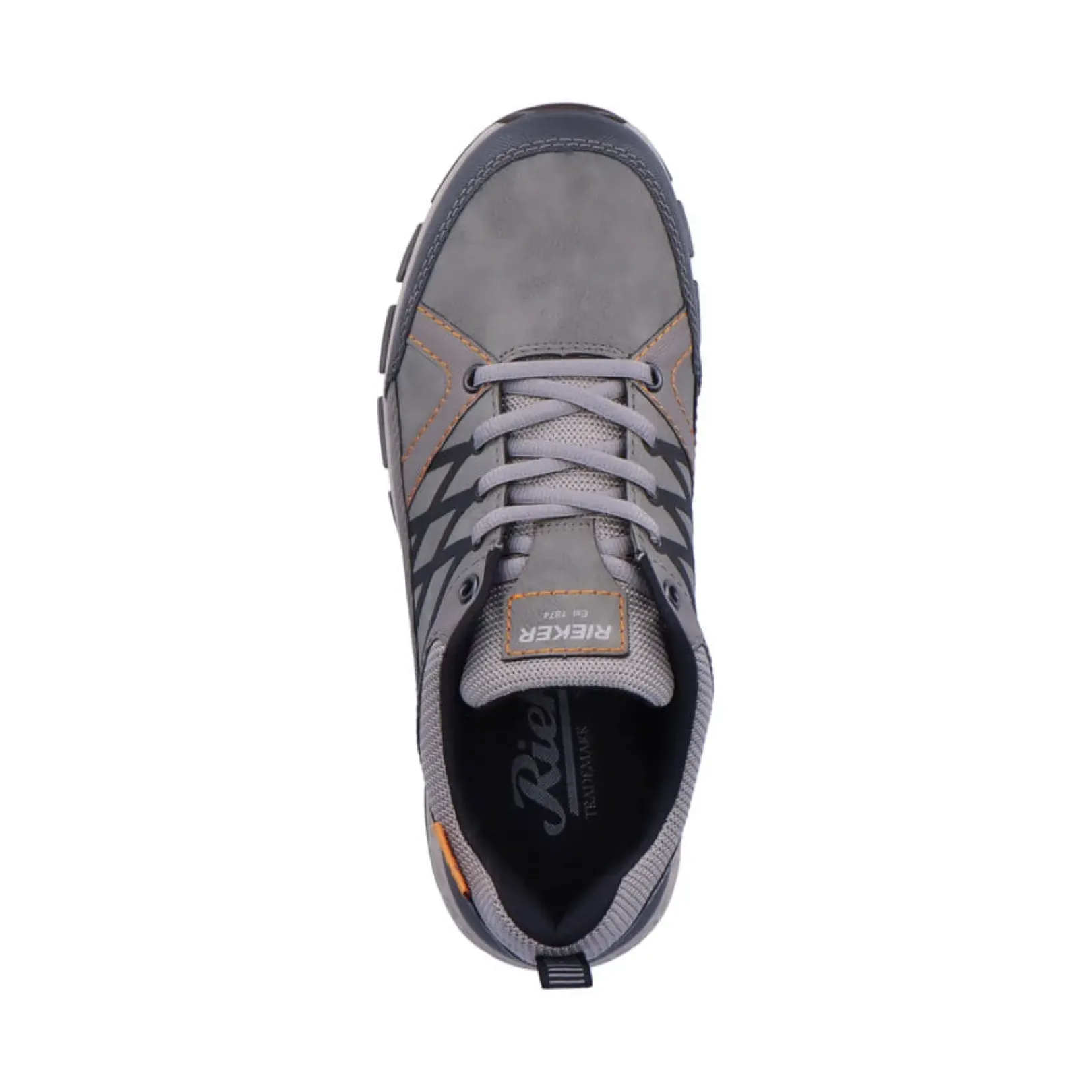 Best Rieker Meskie Sznurowane Buty W Kolorze Ksiezycowej Szarosci