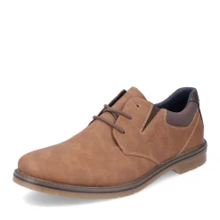 New Rieker Meskie Sznurowane Buty W Kolorze Glinkowego Brazu