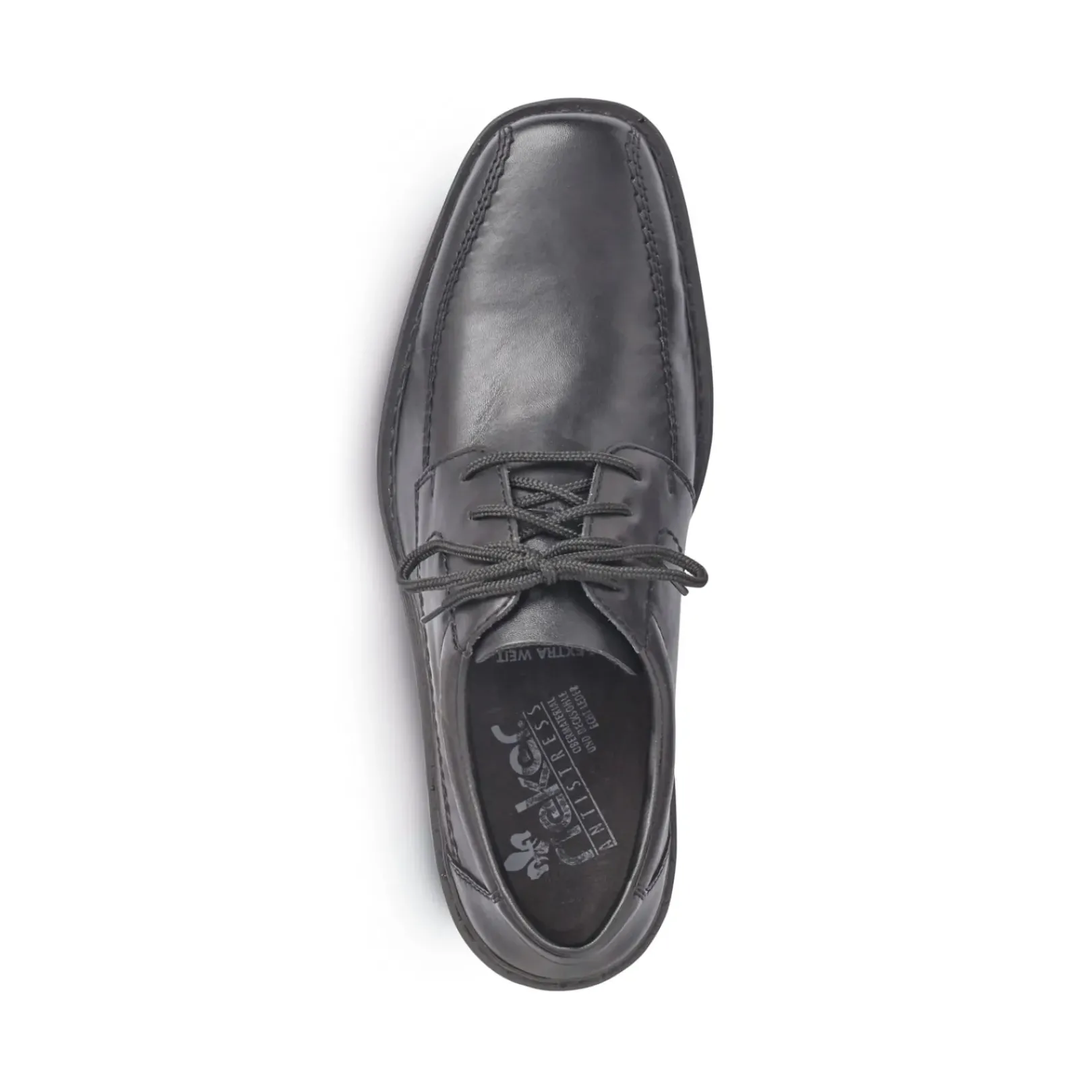 Best Rieker Meskie Sznurowane Buty W Kolorze Czarnym, Blyszczacym