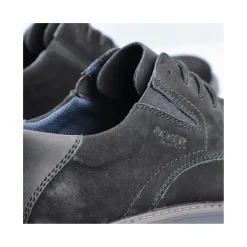 Hot Rieker Meskie Sznurowane Buty W Kolorze Kruczoczarnym