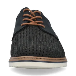 Fashion Rieker Meskie Sznurowane Buty W Kolorze Stalowoniebieskim