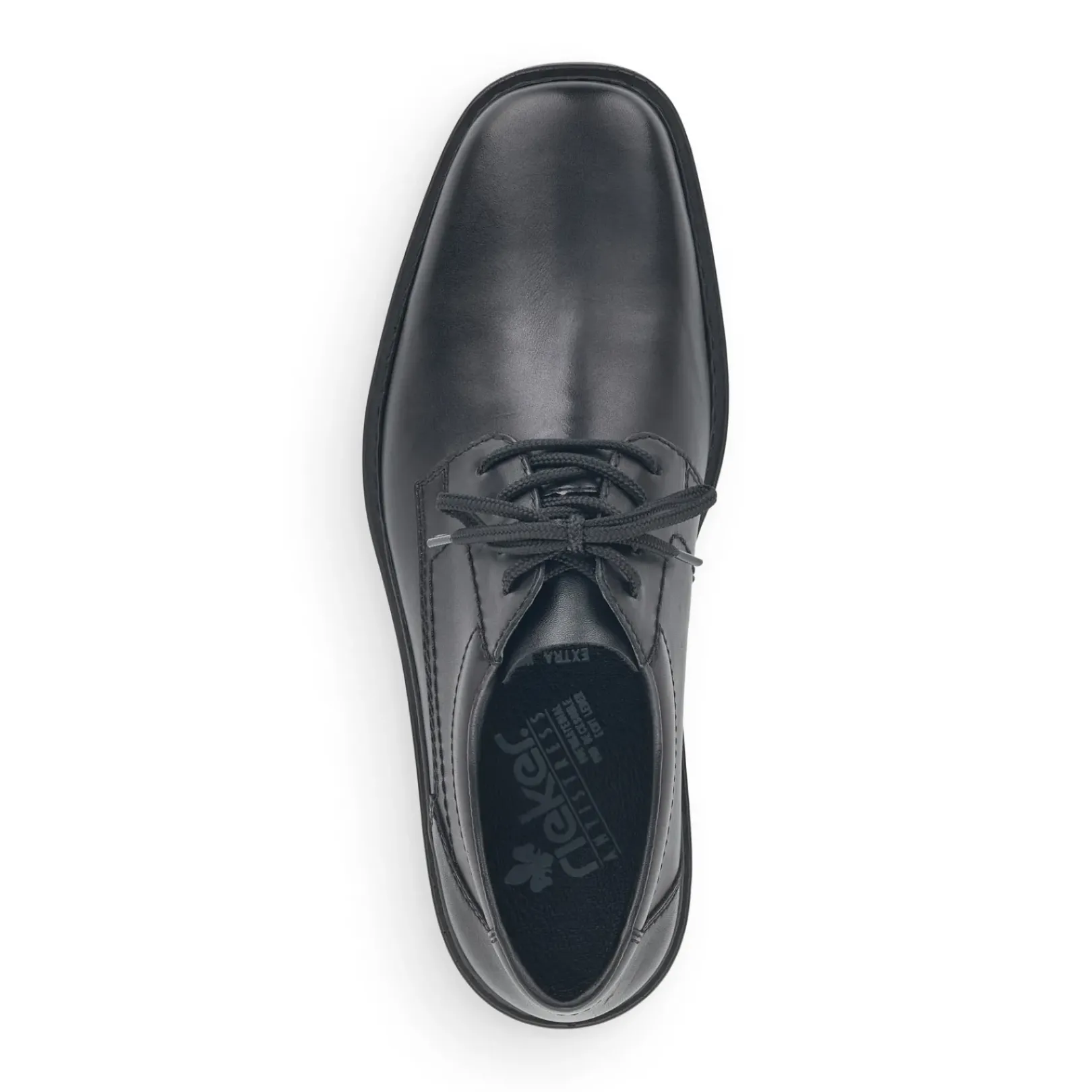 New Rieker Meskie Sznurowane Buty W Kolorze Kruczoczarnym