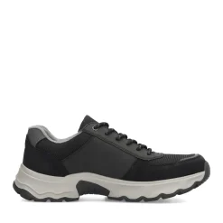 Fashion Rieker Meskie Sznurowane Buty W Kolorze Asfaltowo-Czarnym
