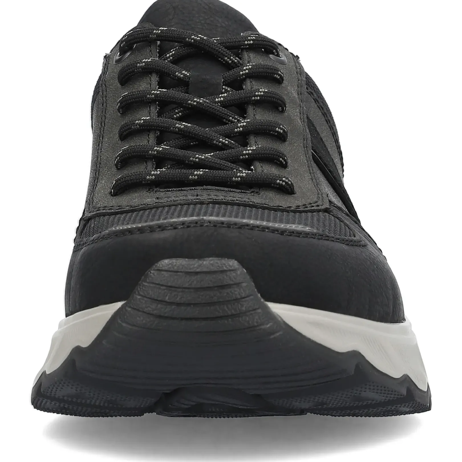 Fashion Rieker Meskie Sznurowane Buty W Kolorze Asfaltowo-Czarnym