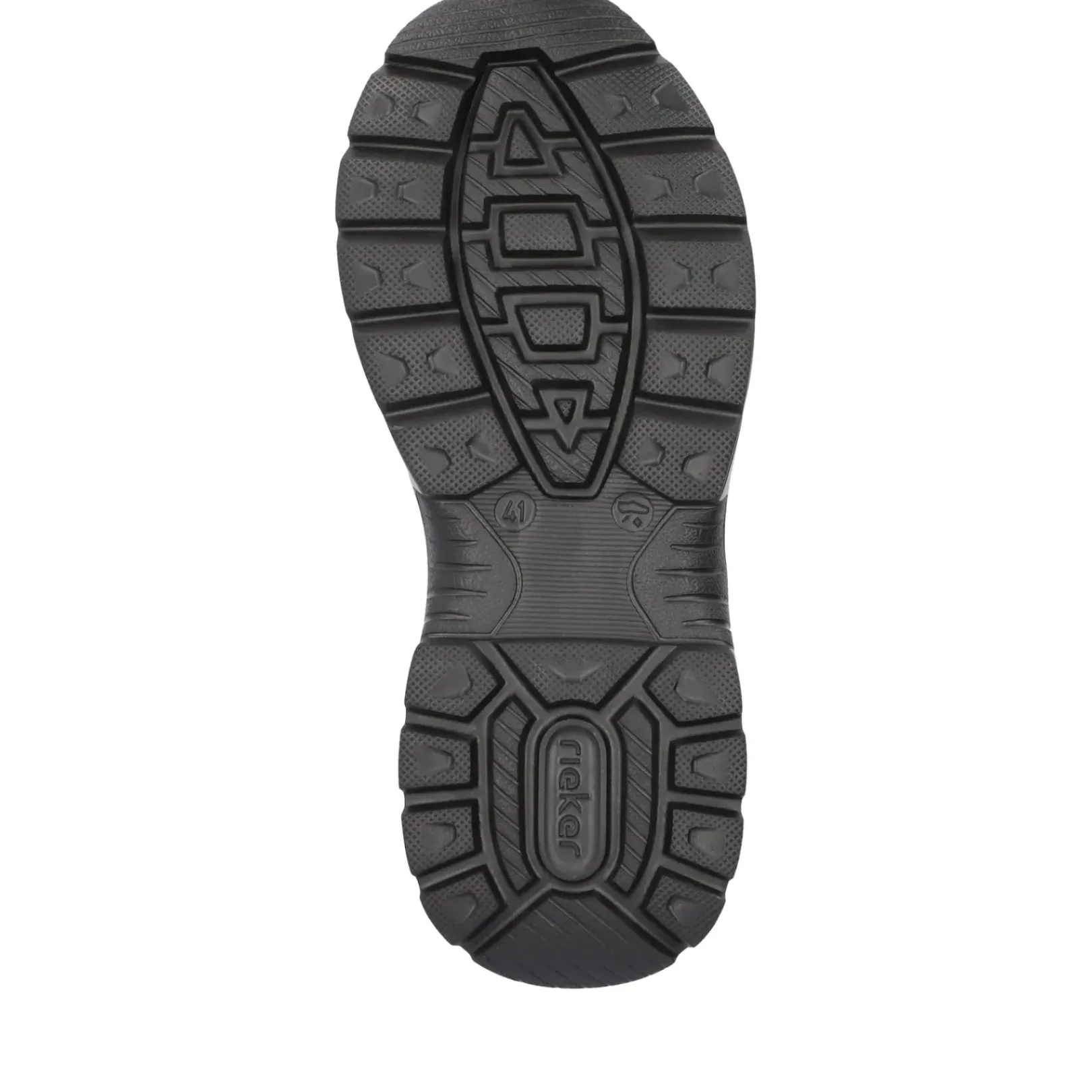 Fashion Rieker Meskie Sznurowane Buty W Kolorze Asfaltowo-Czarnym