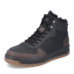 Clearance Rieker Meskie Sznurowane Buty , Asfaltowe, Czarne