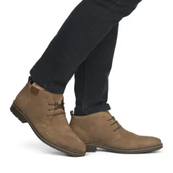 New Rieker Meskie Sznurowane Buty W Kolorze Zieleni Khaki