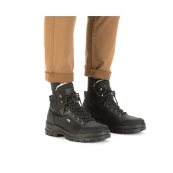 New Rieker Meskie Sznurowane Buty , Asfaltowe, Czarne