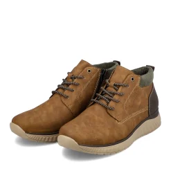 Discount Rieker Meskie Sznurowane Buty W Kolorze Kawowo-Brazowym