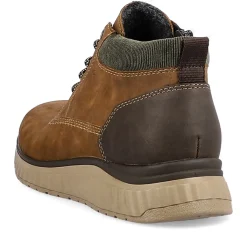 Discount Rieker Meskie Sznurowane Buty W Kolorze Kawowo-Brazowym