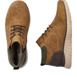 Discount Rieker Meskie Sznurowane Buty W Kolorze Kawowo-Brazowym