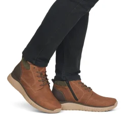 Discount Rieker Meskie Sznurowane Buty W Kolorze Kawowo-Brazowym
