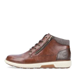 Online Rieker Meskie Sznurowane Buty W Kolorze Kawowo-Brazowym
