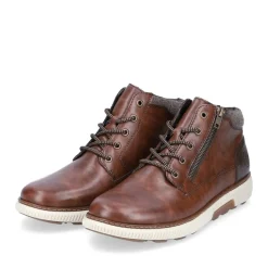 Online Rieker Meskie Sznurowane Buty W Kolorze Kawowo-Brazowym