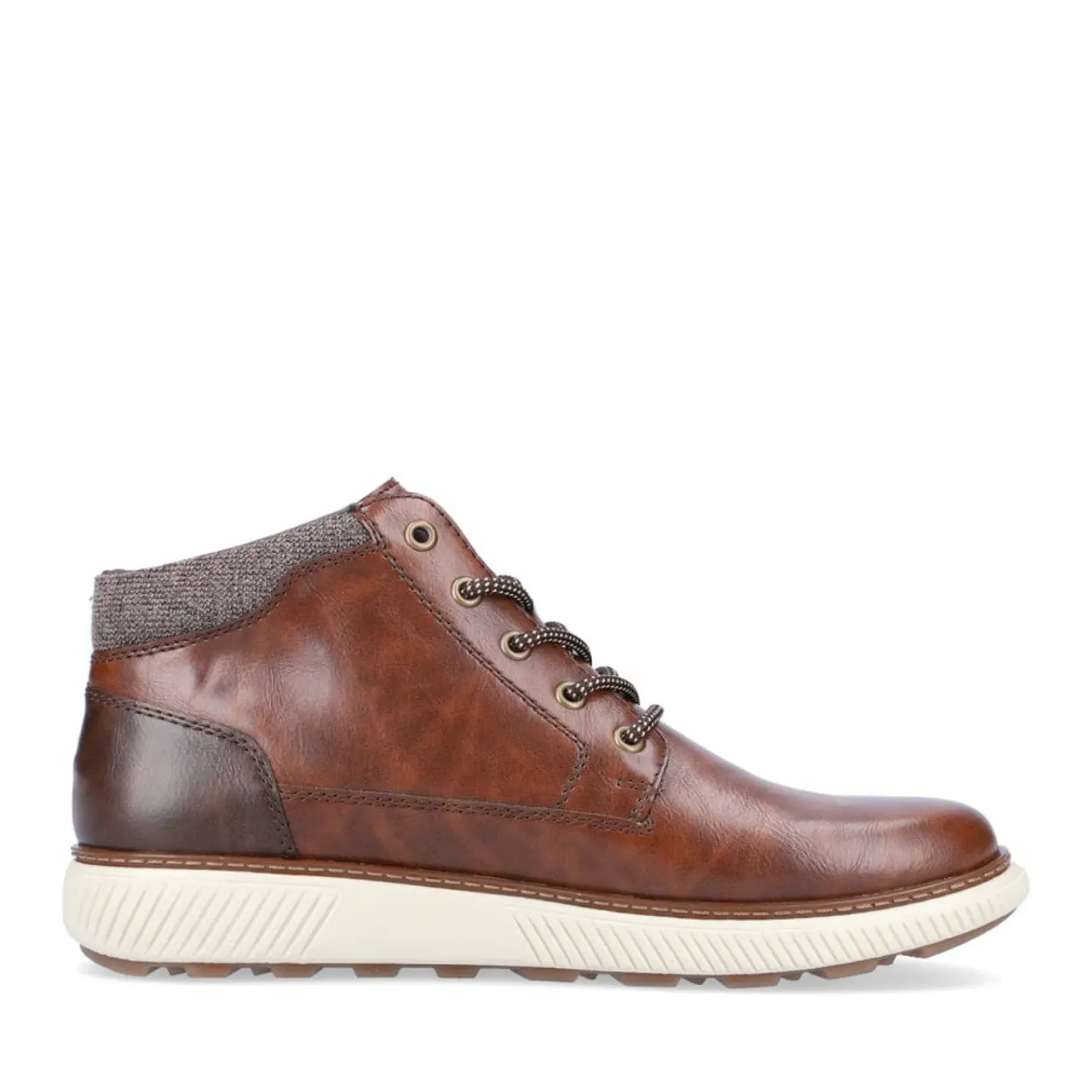Online Rieker Meskie Sznurowane Buty W Kolorze Kawowo-Brazowym
