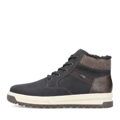 Online Rieker Meskie Sznurowane Buty , Asfaltowe, Czarne