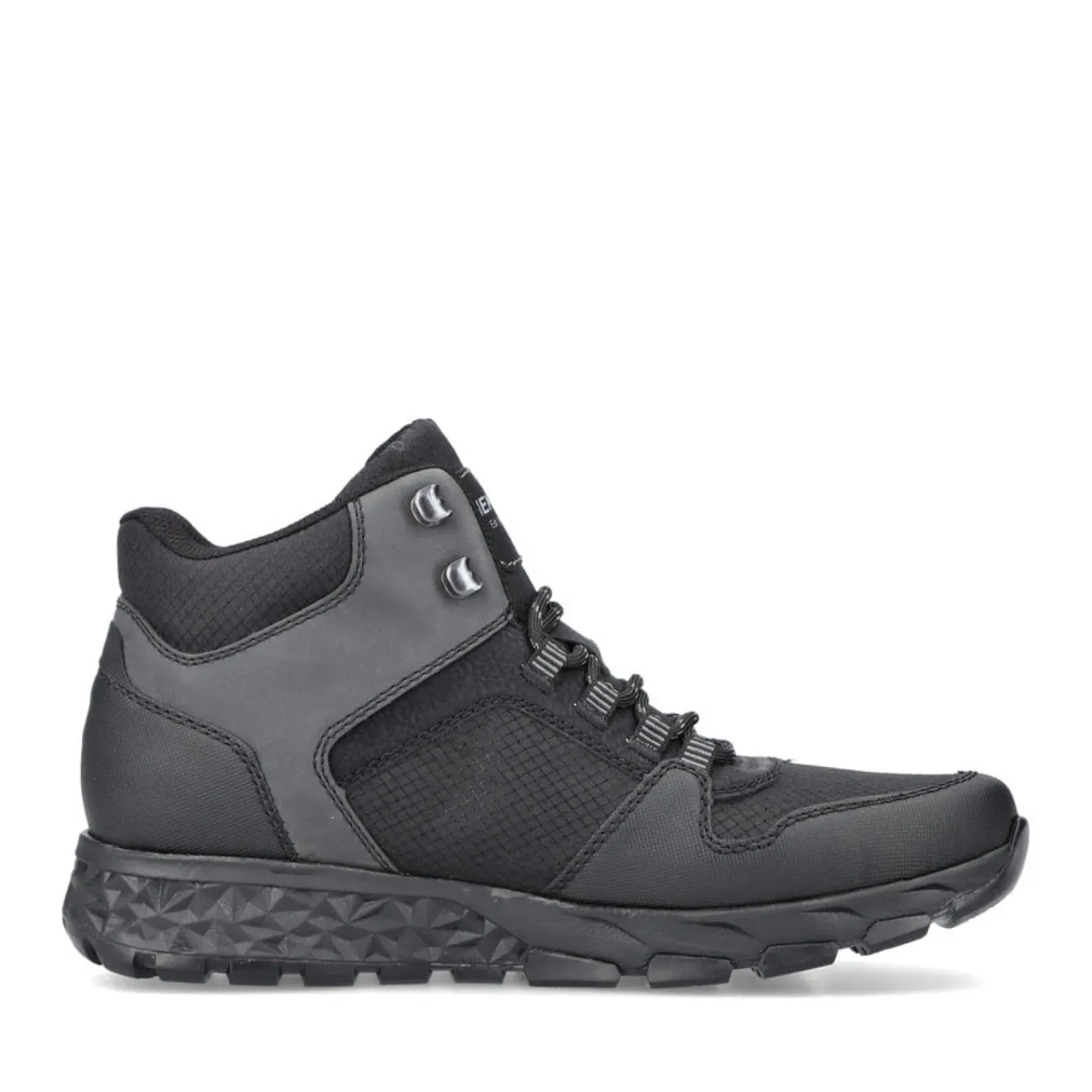 Sale Rieker Meskie Sznurowane Buty W Kolorze Kruczoczarnym