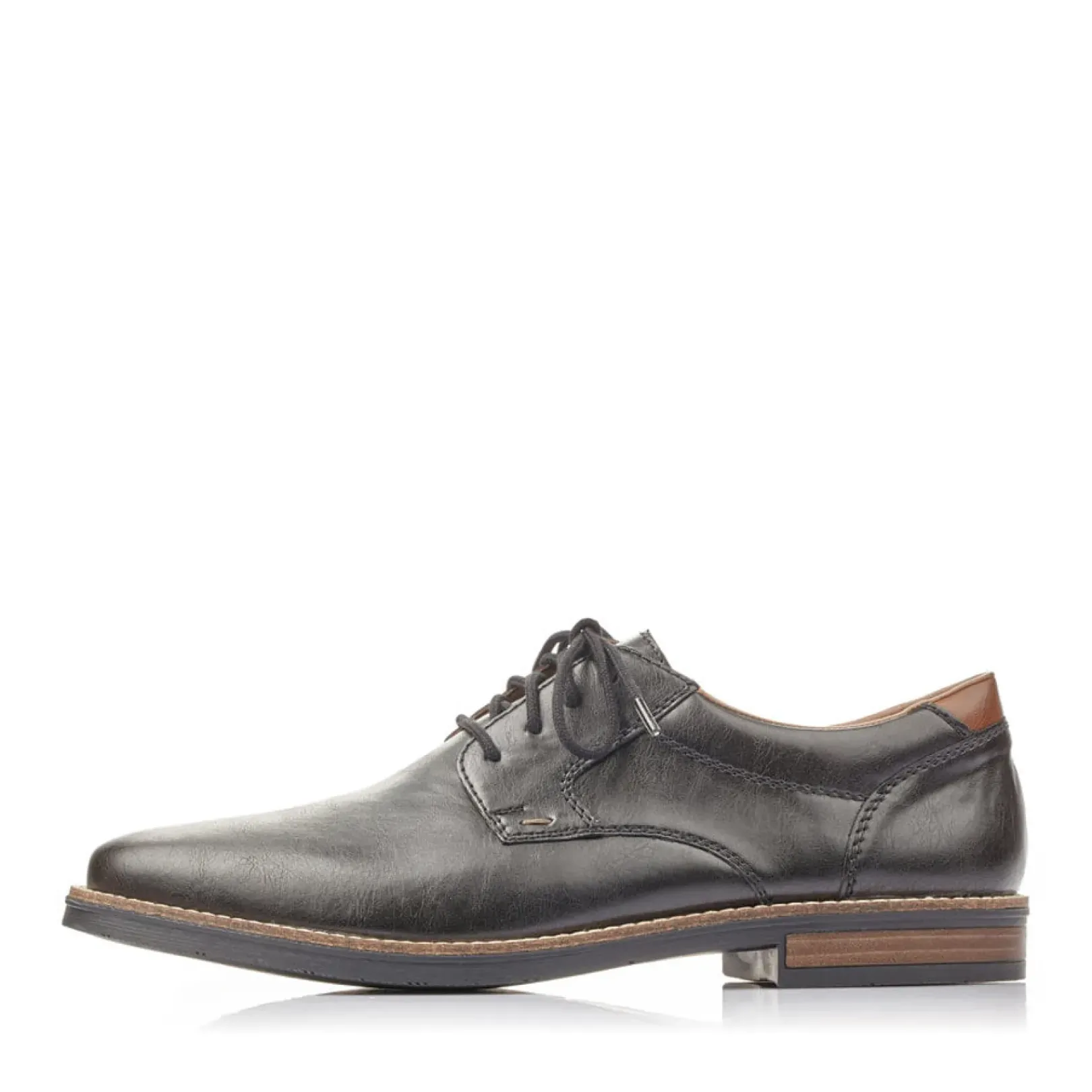 Sale Rieker Meskie Sznurowane Buty W Kolorze Czarnym, Blyszczacym