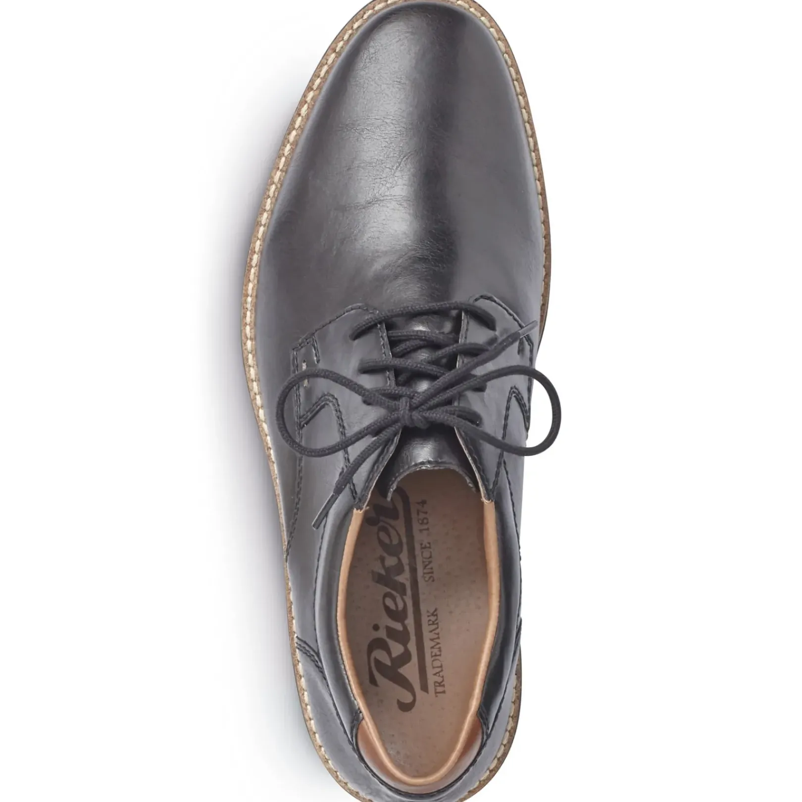 Sale Rieker Meskie Sznurowane Buty W Kolorze Czarnym, Blyszczacym