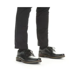 Sale Rieker Meskie Sznurowane Buty W Kolorze Czarnym, Blyszczacym