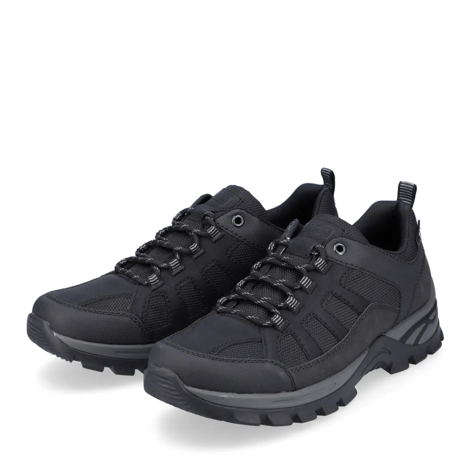 New Rieker Meskie Sznurowane Buty W Kolorze Kruczoczarnym