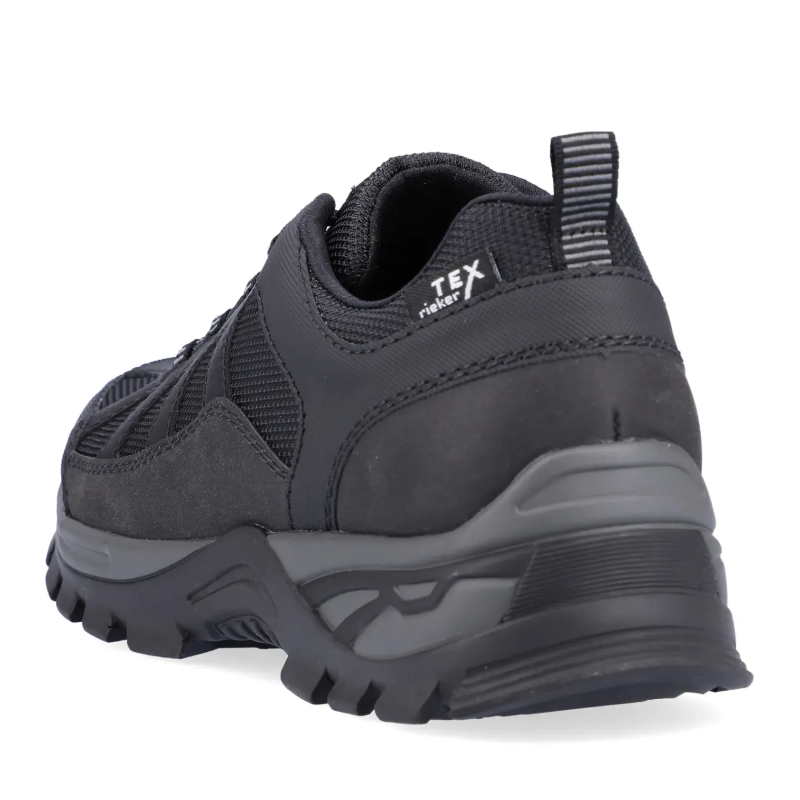 New Rieker Meskie Sznurowane Buty W Kolorze Kruczoczarnym