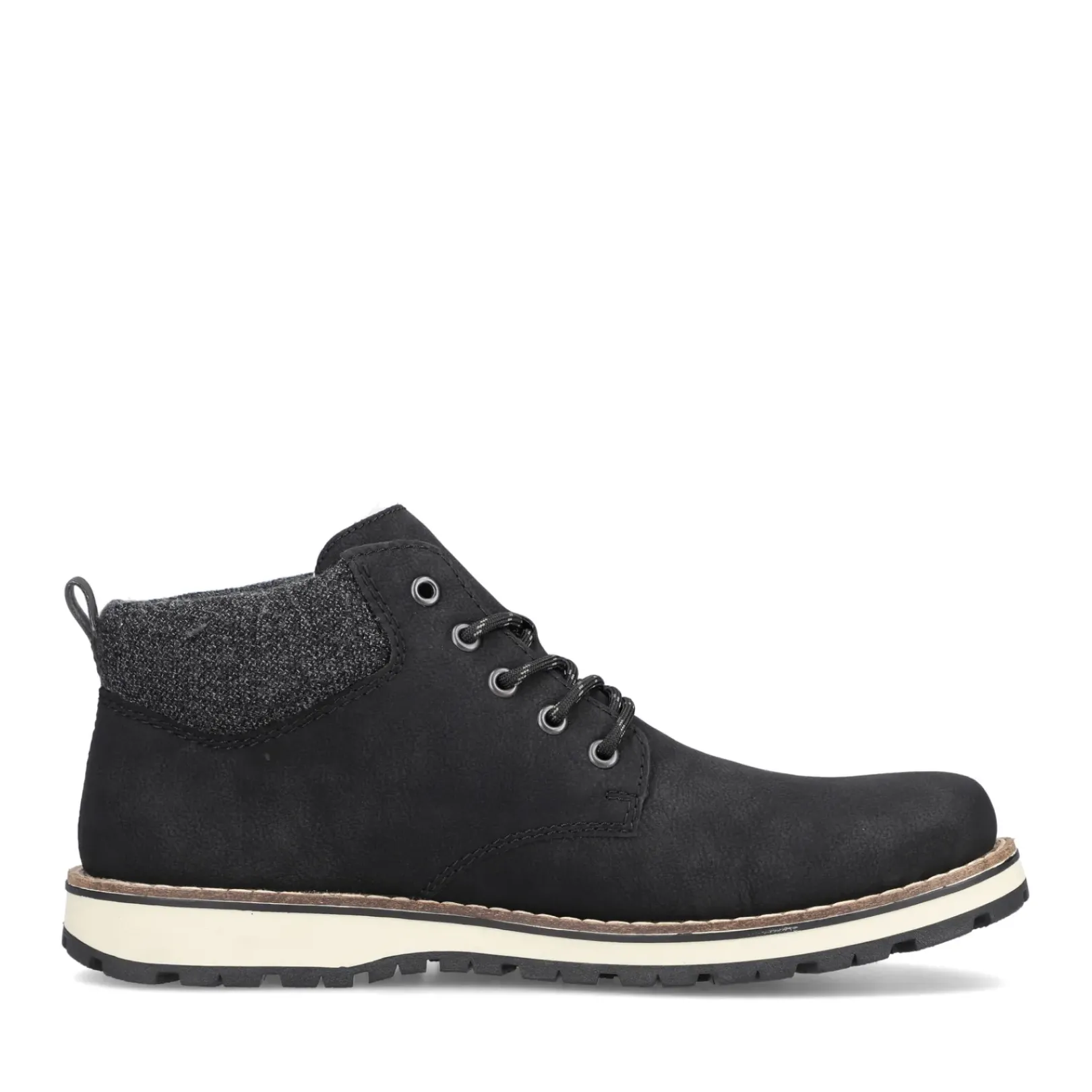 Discount Rieker Meskie Sznurowane Buty W Kolorze Miejskim W Kolorze Czarnym