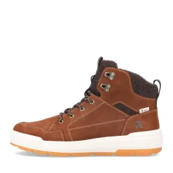 Hot Rieker Meskie Tenisowki High Nut Brown