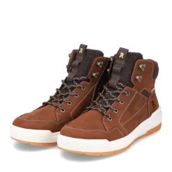 Hot Rieker Meskie Tenisowki High Nut Brown