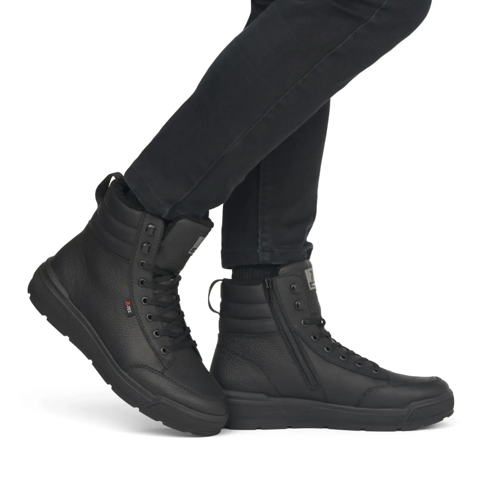 Hot Rieker Meskie Tenisowki High Midnight Black