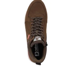 Outlet Rieker Meskie Tenisowki High Wood Brown