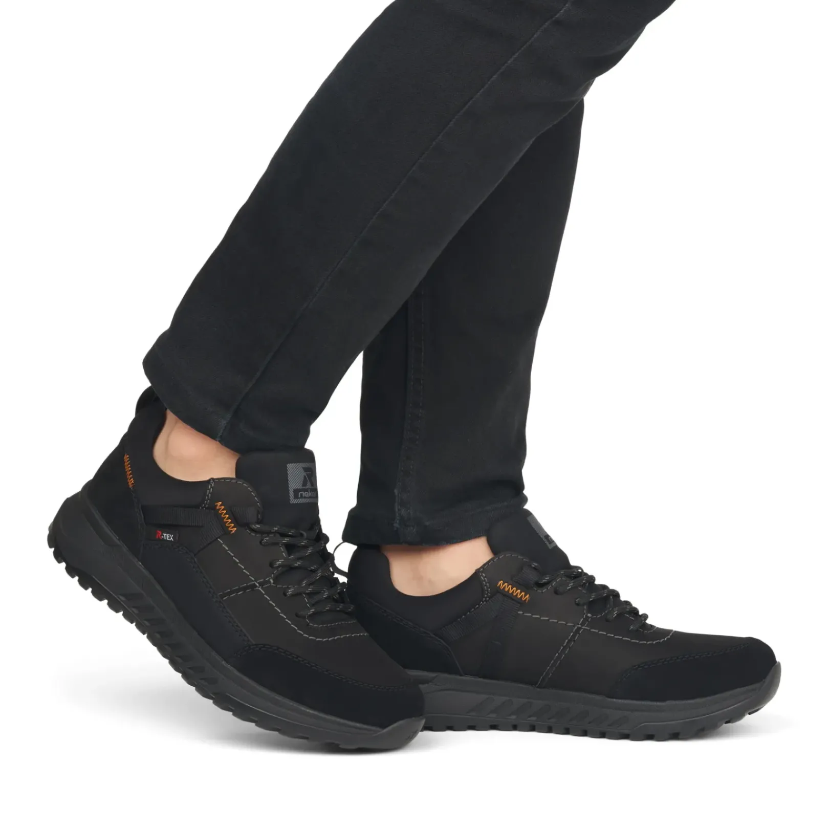 Sale Rieker Meskie Tenisowki Low Midnight Black