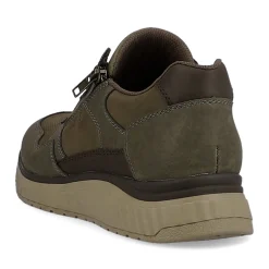 Sale Rieker Meskie Tenisowki Low Army W Kolorze Zielono-Oliwkowo-Brazowym