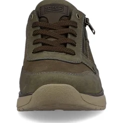Sale Rieker Meskie Tenisowki Low Army W Kolorze Zielono-Oliwkowo-Brazowym