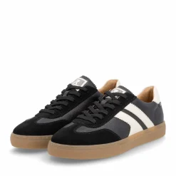 New Rieker Meskie Tenisowki Low Street W Kolorze Czarnym
