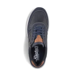 New Rieker Meskie Tenisowki Low W Kolorze Niebiesko-Szarym