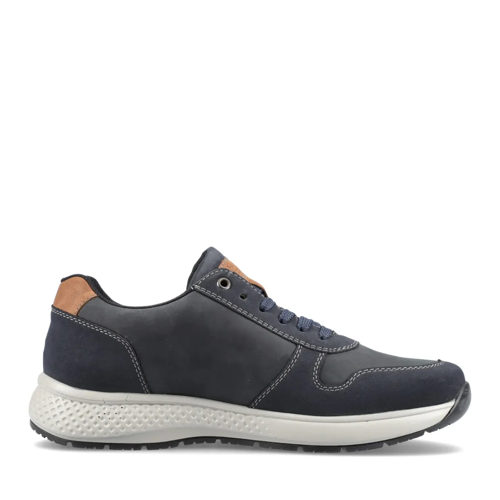 New Rieker Meskie Tenisowki Low W Kolorze Niebiesko-Szarym