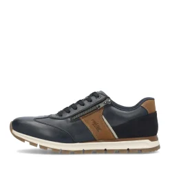 Outlet Rieker Meskie Tenisowki Low Steel Blue