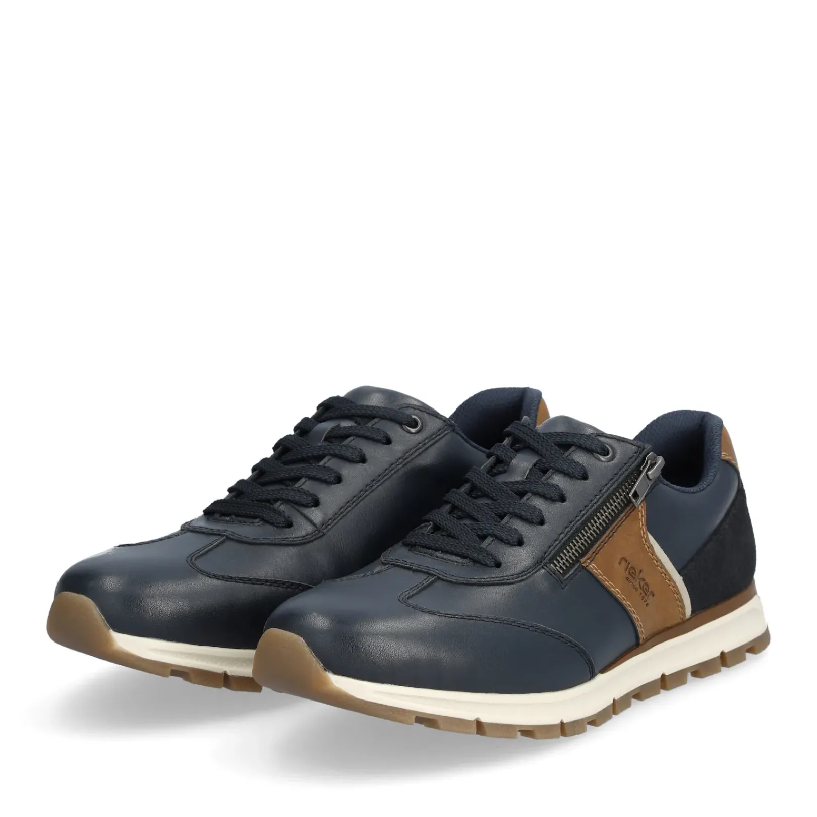 Outlet Rieker Meskie Tenisowki Low Steel Blue