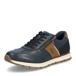 Outlet Rieker Meskie Tenisowki Low Steel Blue