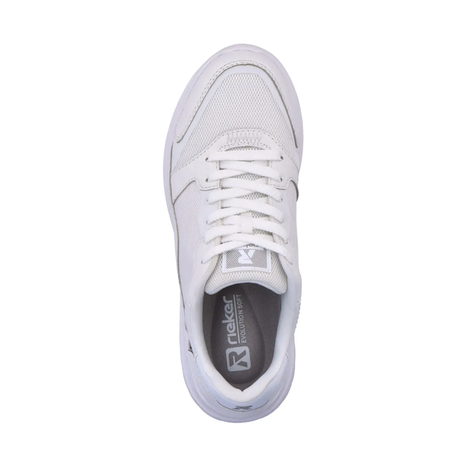 Clearance Rieker Meskie Tenisowki Low Swan White