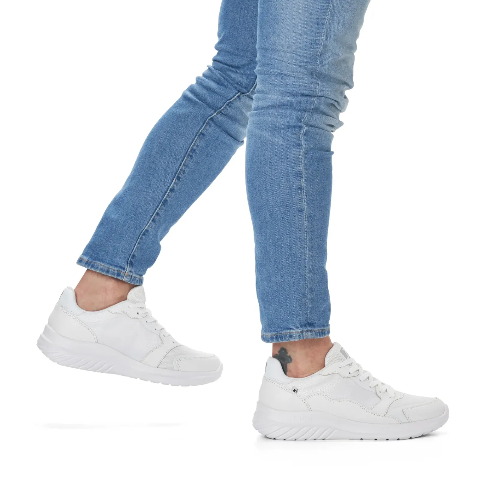 Clearance Rieker Meskie Tenisowki Low Swan White