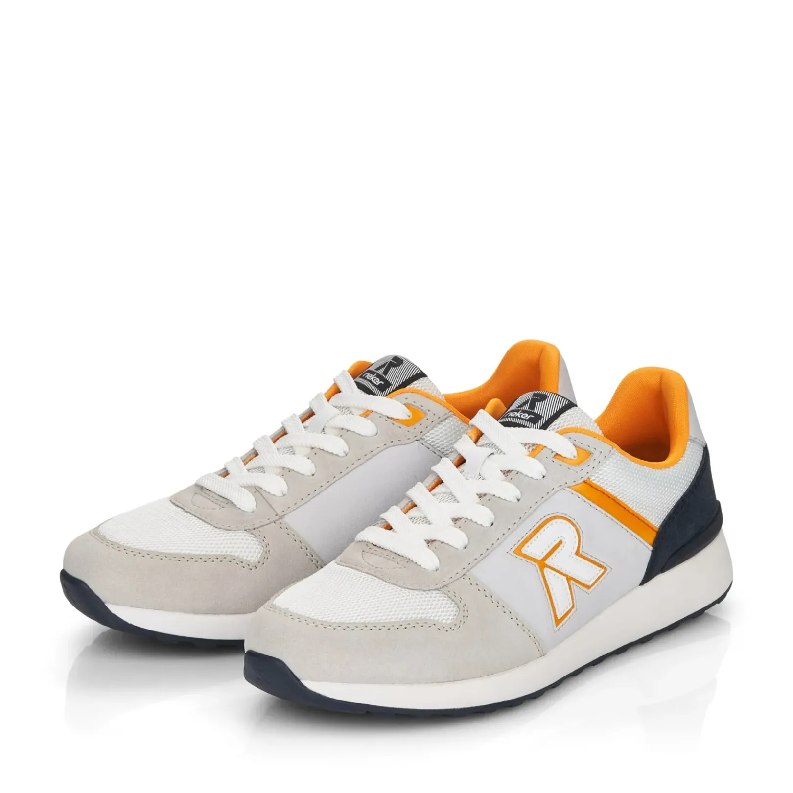 Clearance Rieker Meskie Tenisowki Low Stone W Kolorze Szarym
