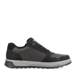 Discount Rieker Meskie Tenisowki , Niskie, Asfaltowe, Czarne