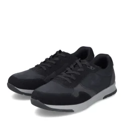 Clearance Rieker Meskie Tenisowki , Niskie, Asfaltowe, Czarne